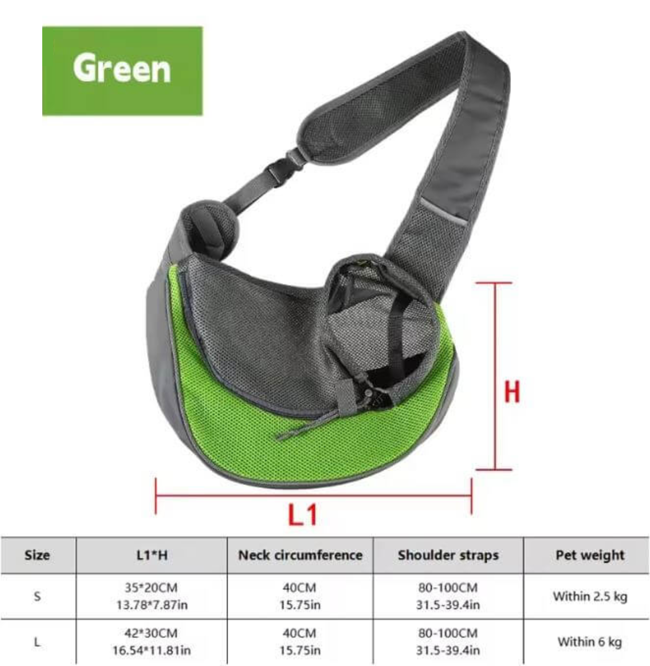 Small Pet Shoulder Carrier – Oxford Fabric